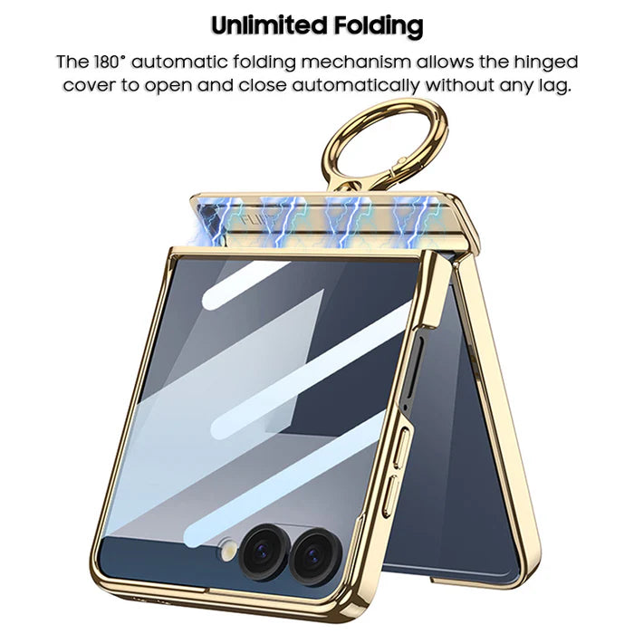Electroplated Ring Leather Case