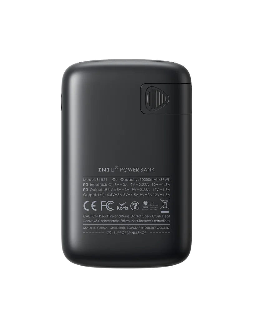 USB C Power Bank 10000mAh, 3-Port Design