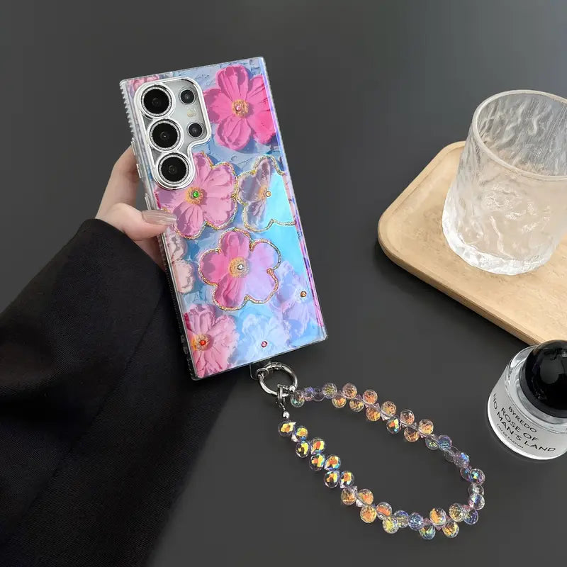 Galaxy S Series - Oil Painting Flower Pattern Case