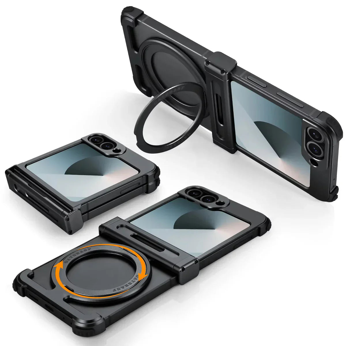 Galaxy Flip - Metal Case With Hinge Protection
