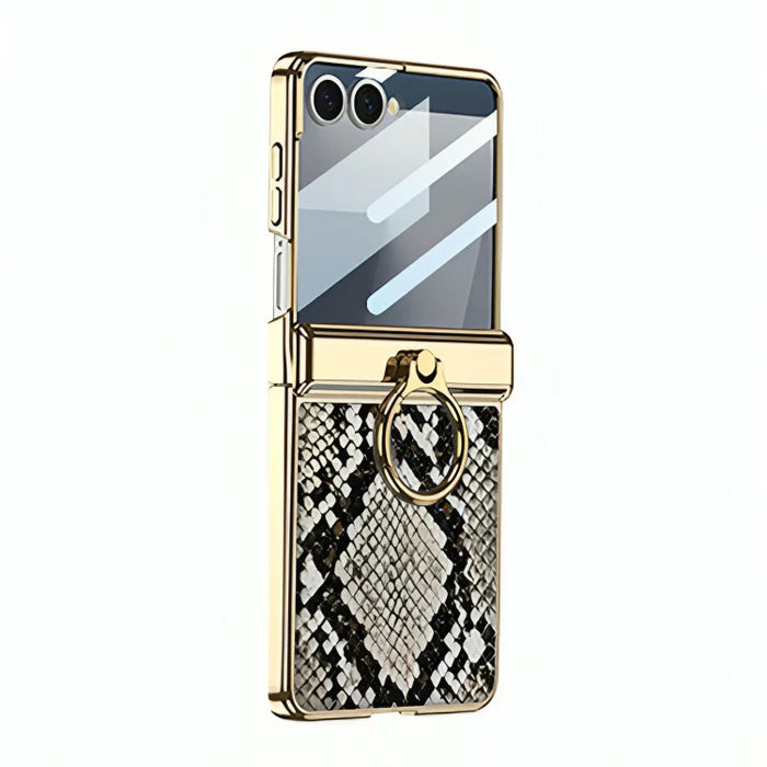 Electroplated Ring Leather Case