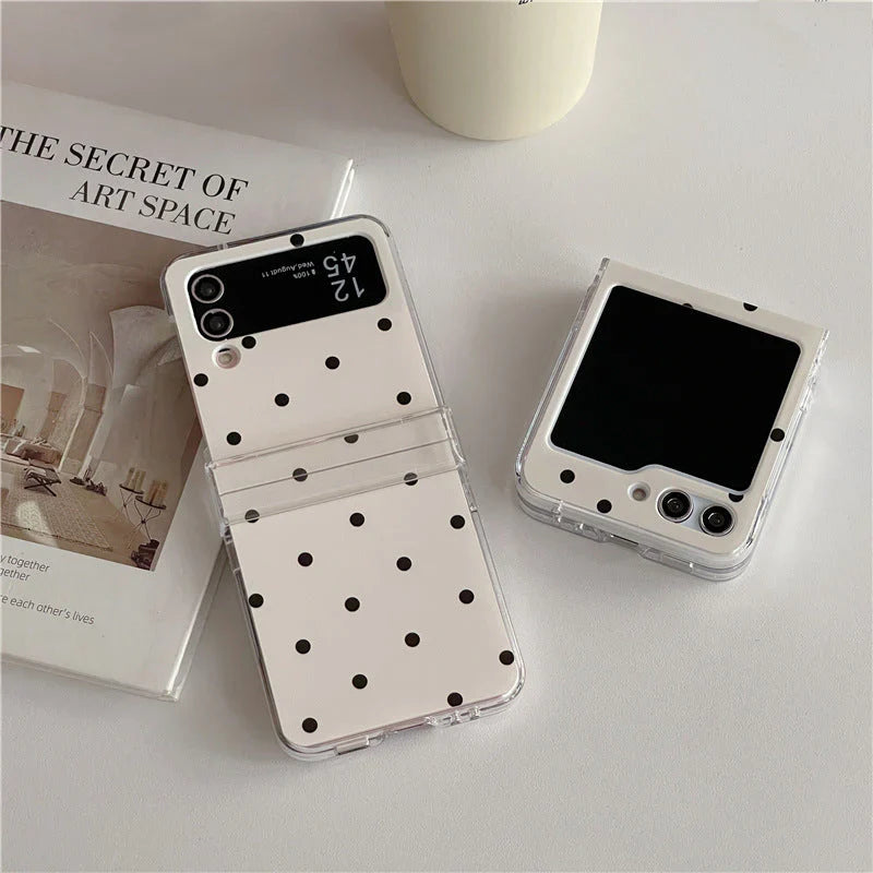 Galaxy Z Flip - Polka Dot Case with Lanyard
